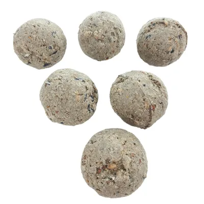 6 Boules de graisse de 90 gr toutes saisons pour oiseaux