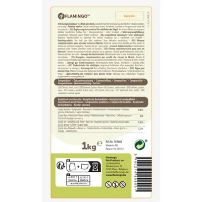 Flamingo - Mélange de graines toutes saisons pour oiseaux sac de 1 kg