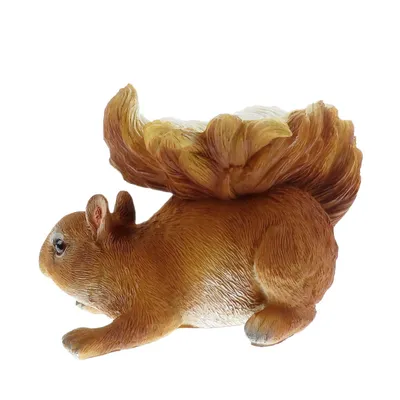 animallparadise - Mangeoire forme écureuil, hauteur 12 cm, oiseaux
