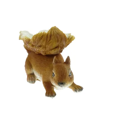 animallparadise - Mangeoire forme écureuil, hauteur 12 cm, oiseaux