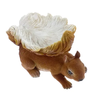 animallparadise - Mangeoire forme écureuil, hauteur 12 cm, oiseaux