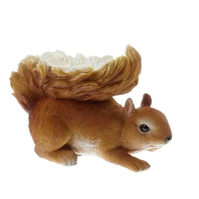 animallparadise - Mangeoire forme écureuil, hauteur 12 cm, oiseaux