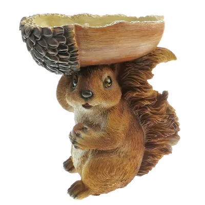 animallparadise - Mangeoire forme écureuil, hauteur 20 cm, oiseaux