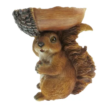 animallparadise - Mangeoire forme écureuil, hauteur 20 cm, oiseaux