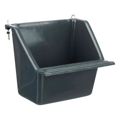 une mangeoire suspendue avec support métal, contenance 130 ml  8 x 7 cm pou