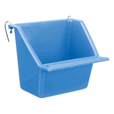 une mangeoire suspendue avec support métal, contenance 130 ml  8 x 7 cm pou