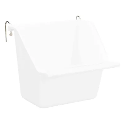 une mangeoire suspendue avec support métal, contenance 130 ml  8 x 7 cm pou