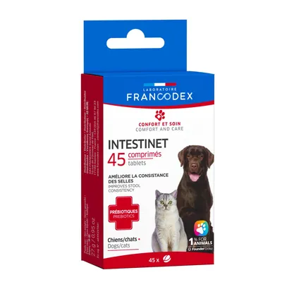 Francodex - Intestinet 45 Comprimés Pour Chiens et Chats