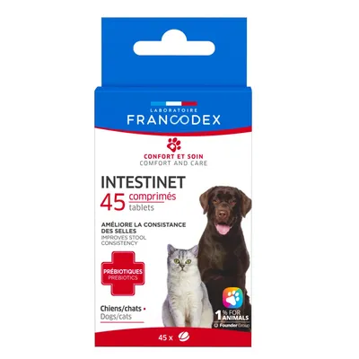 Francodex - Intestinet 45 Comprimés Pour Chiens et Chats