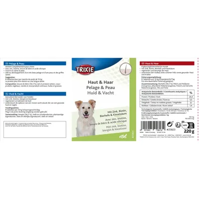 complément alimentaire pelage et peau 220 g pour chien