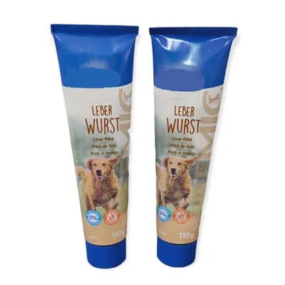 deux tubes pâtés de foie 2 x 110g, friandise chien PREMIO