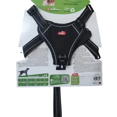 zolux - Harnais et laisse enrouleur intégré M  pour chien max 33 kg