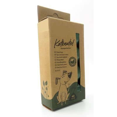 animallparadise - Sac ramasse crottes, compostable pour chien, 4 rouleaux