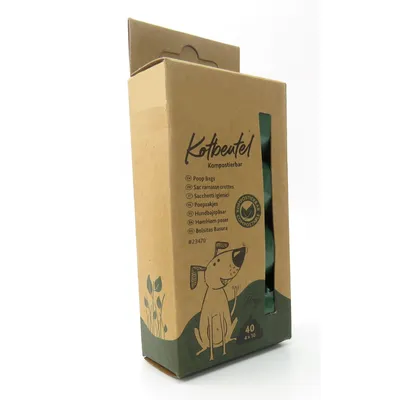 animallparadise - Sac ramasse crottes, compostable pour chien, 4 rouleaux