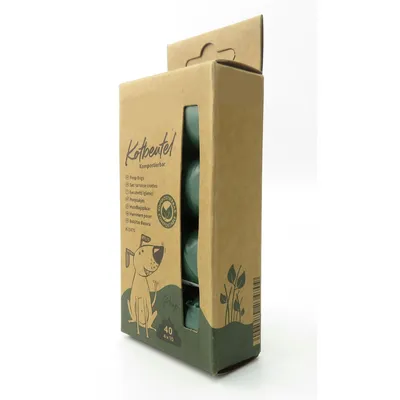 animallparadise - Sac ramasse crottes, compostable pour chien, 4 rouleaux