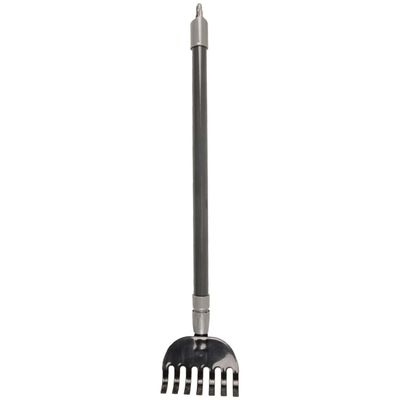 Kit de nettoyage Ricky, pelle et râteau, manche télescopique max 1 m
