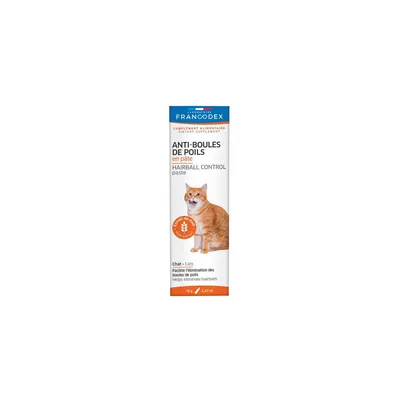 Francodex - Anti-Boules de Poils en Pâte pour chats, tube de 70 g