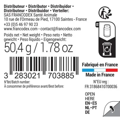 Articulations Pour chiens et chats, boîte de 60 comprimés.