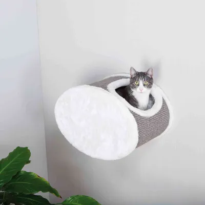 Abri douillet 42 × 29 × 28 cm à fixer au mur, pour chat