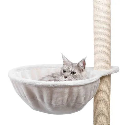Trixie - Nid confort XL pour arbre à chat, ø 45 cm, couleur gris clair.