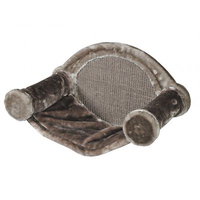 Hamac  Mural pour chat, Yara, couleur gris foncé, taille 54 par 33 cm, haut