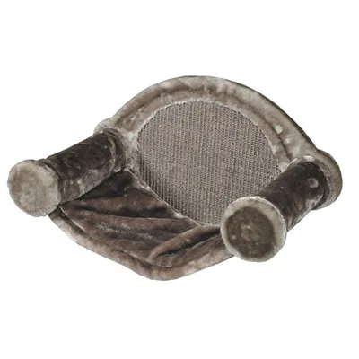 Hamac  Mural pour chat, Yara, couleur gris foncé, taille 54 par 33 cm, haut