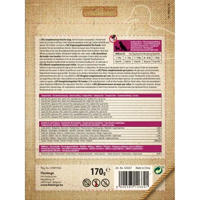 Flamingo - Friandise filet de poitrine de canard doux Hapki BBQ pour chien