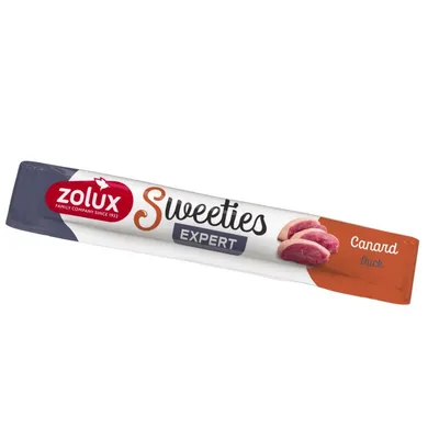 zolux - Stick crème Canard SWEETIES 14 g pour chien