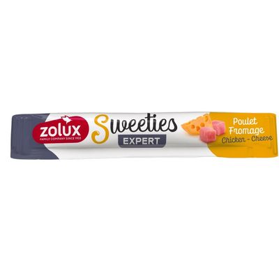 un Stick crème poulet fromage SWEETIES 14 g pour chien