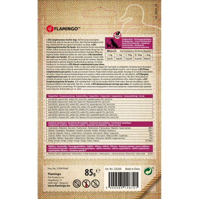 Friandise pièces canard Hapki BBQ pour chien 85 g sans gluten