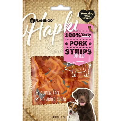 Flamingo - Friandises lanières de bacon 50 g pour chien