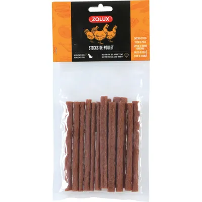 zolux - Sticks de poulet séché 100 g friandises pour chien