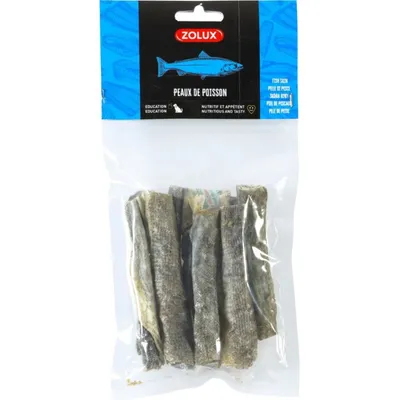 zolux - Peau de poisson 60 g friandises pour chien zolux - Peau de poisson 60 g friandises pour chien
