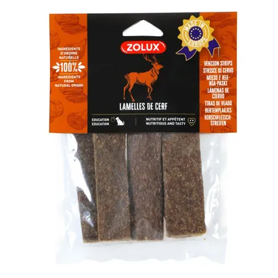 zolux - Friandises 5 lamelles de Cerf 100 g pour chien zolux - Friandises 5 lamelles de Cerf 100 g pour chien