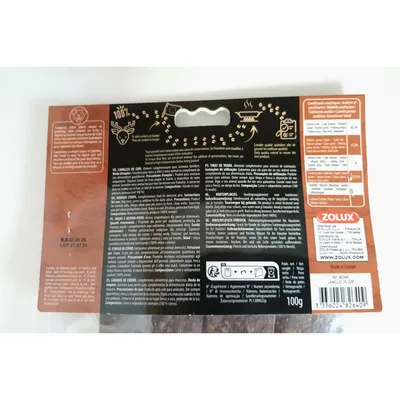 zolux - Friandises 5 lamelles de Cerf 100 g pour chien