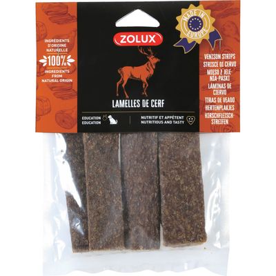 Friandises 5 lamelles de Cerf 100 g pour chien