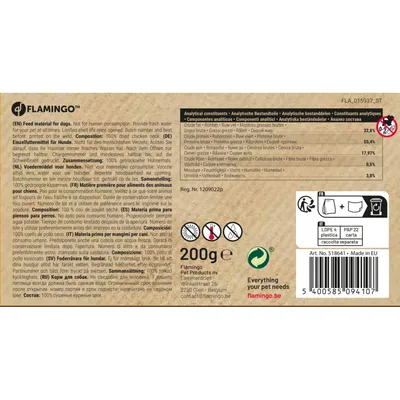 Flamingo - Friandise nature pour chien,  cou de poulet 200 g