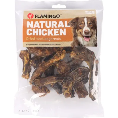 Flamingo - Friandise nature pour chien,  cou de poulet 200 g Flamingo - Friandise nature pour chien,  cou de poulet 200 g