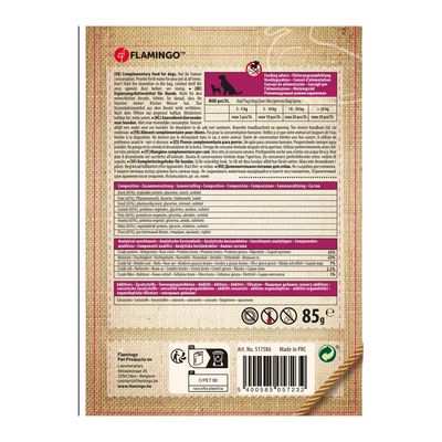 Friandises Hapki Petits cubes de Canard 85 g pour chien