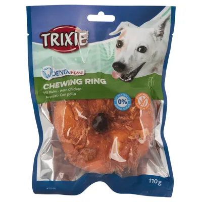 Trixie - Anneau Au Poulet et boeuf de 10 cm poids 110 gr Denta Fun Friandis