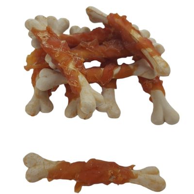 Friandises 10 os enveloppé de poulet , 90 g , pour chien