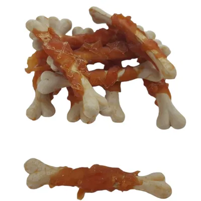 animallparadise - Friandises 10 os enveloppé de poulet , 90 g , pour chien