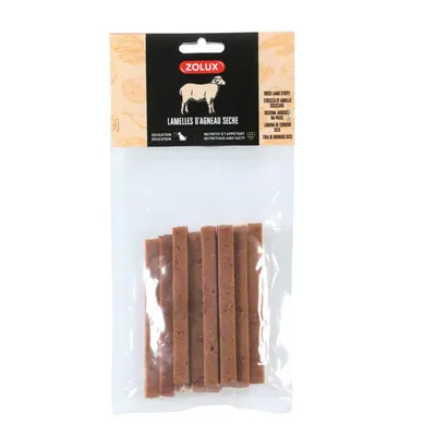 zolux - Lamelles agneau séché 100 g friandises pour chien zolux - Lamelles agneau séché 100 g friandises pour chien