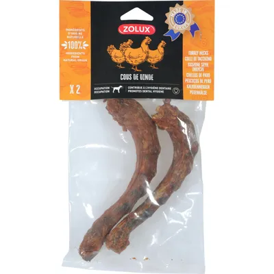 zolux - Cou de dinde 2 pieces  friandise pour chien zolux - Cou de dinde 2 pieces  friandise pour chien