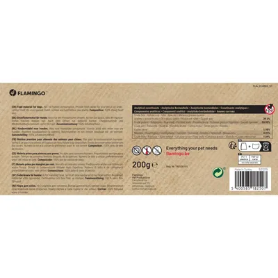 Flamingo - Friandises Nature Peau de tête d'agneau 200 g pour chien