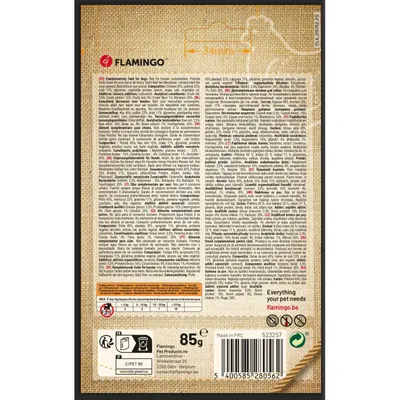 Flamingo - Friandises Hapki Bâton avec poulet et Crabe 85 g  pour chien