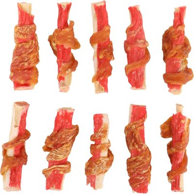 Friandises Hapki Bâton avec poulet et Crabe 85 g  pour chien