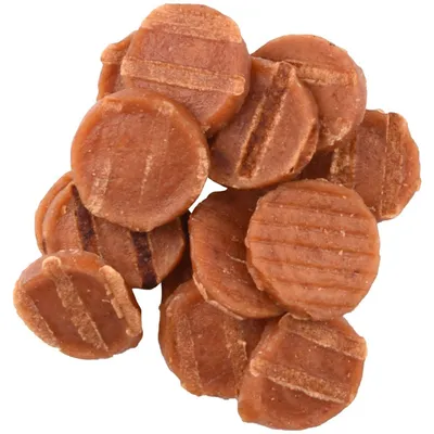 Flamingo - Friandise chips de poulet Hapki BBQ pour chien 85 g sans gluten Flamingo - Friandise chips de poulet Hapki BBQ pour chien 85 g sans gluten