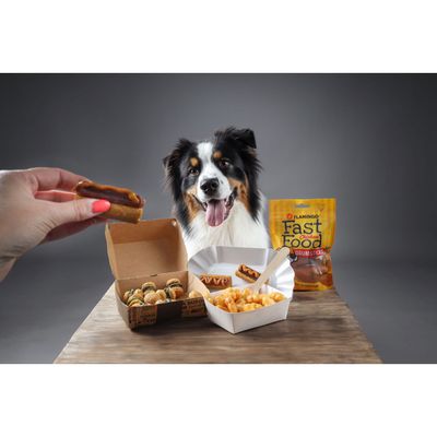 Friandises Fast Food Nuggets avec poulet 100 g pour chien