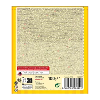 Flamingo - Friandises Fast Food Nuggets avec poulet 100 g pour chien